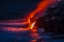 Picture of HI, KILAUEA HOT LAVA FLOWING INTO THE OCEAN