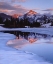 Picture of CA, SIERRA NEVADA MT DANA AT SUNSET AND LAKE