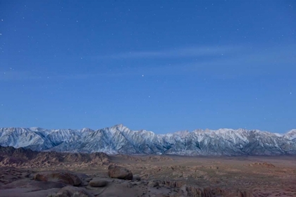 Picture of CA, LONE PINE SIERRA MTS FROM ALABAMA HILLS