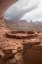 Picture of UT, CANYONLANDS NP ANASAZI RUIN WITH CLOUDS