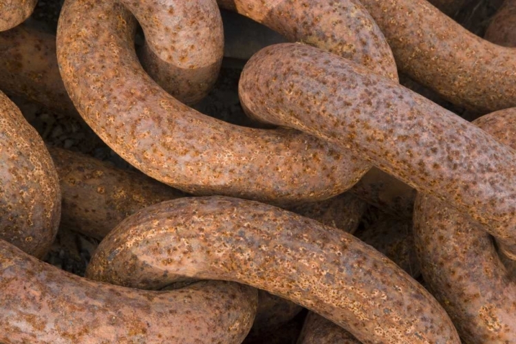 Picture of SOUTH GEORGIA ISLAND, GRYTVIKEN RUSTY CHAIN