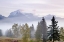 Picture of CANADA, BC, MOUNT ROBSON PP FOGGY SUNRISE