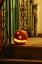 Picture of OR, PORTLAND LIGHTED JACK-O-LANTERN ON PORCH