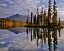 Picture of OREGON DIAMOND PEAK REFLECTING IN SUMMIT LAKE