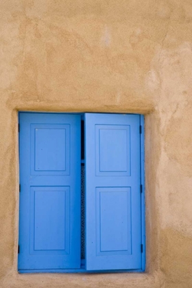 Picture of NEW MEXICO, SANTA FE BLUE WINDOW DOORS