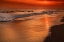 Picture of NEW JERSEY, CAPE MAY SUNSET ON THE BEACH