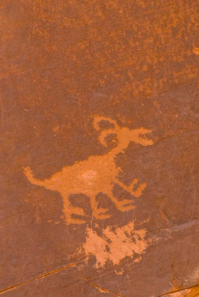 Picture of UT, MONUMENT VALLEY NP PETROGLYPH ETCHING