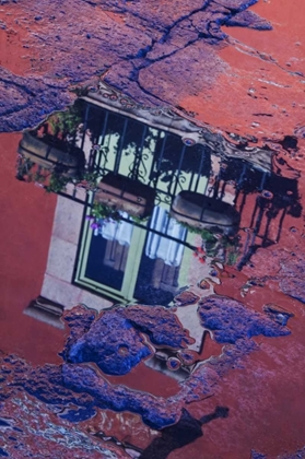 Picture of MEXICO COBBLESTONE STREET WITH WINDOW REFLECTION