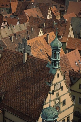 Picture of GERMANY, ROTHENBURG, OVERVIEW OF ROOFTOPS