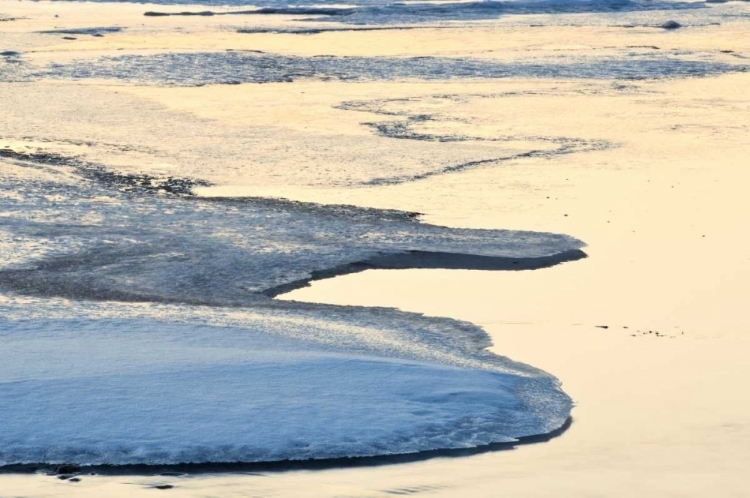 Picture of CANADA, ONTARIO ICE PATTERNS ON HOPE BAY