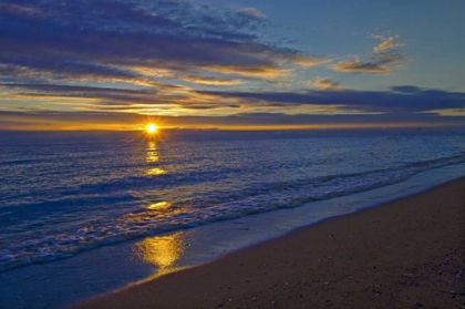 Picture of CANADA, MANITOBA SUNRISE ON LAKE WINNIPEG