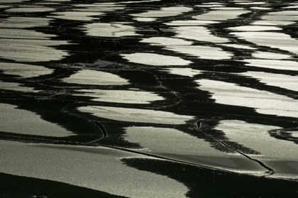 Picture of CANADA, JASPER NP PATTERN OF WATER ON ICE