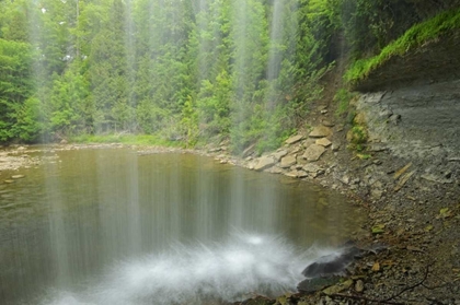 Picture of CANADA, KAGAWONG RIVER AT BRIDAL VEIL FALLS