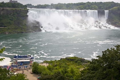 Picture of CANADA, ONTARIO, BOAT BY THE NIAGARA FALLS