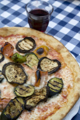 Picture of ITALY, VENICE VEGETARIAN PIZZA AND WINE