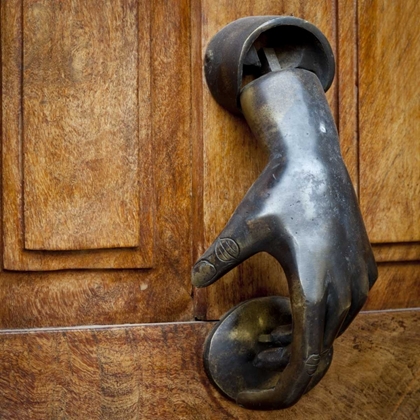 Picture of MEXICO DETAIL OF A DOOR AND DOOR KNOCKER