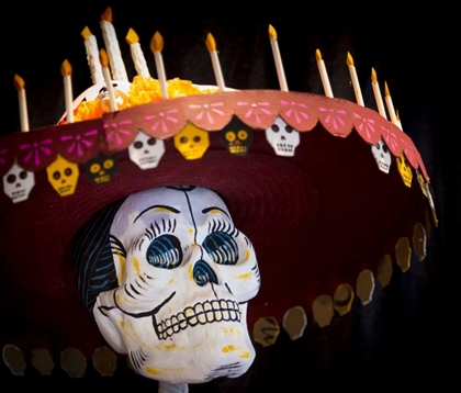 Picture of ARIZONA, PHOENIX ART OF SKELETON WEARING A HAT