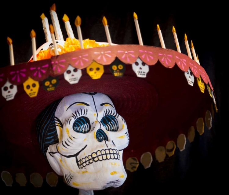 Picture of ARIZONA, PHOENIX ART OF SKELETON WEARING A HAT