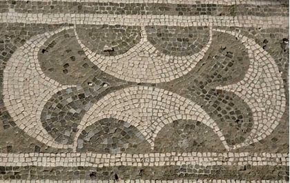 Picture of ITALY, CAMPANIA, POMPEII MOSAIC FLOOR PATTERNS