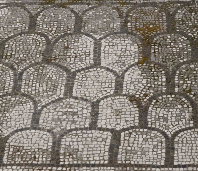 Picture of ITALY, CAMPANIA, POMPEII MOSAIC FLOOR PATTERNS