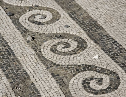 Picture of ITALY, CAMPANIA, POMPEII MOSAIC FLOOR PATTERNS