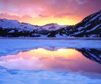 Picture of CALIFORNIA, ELLERY LAKE AT SUNSET