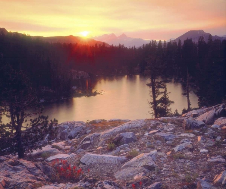 Picture of CALIFORNIA SUNSET OVER SKELTON LAKE