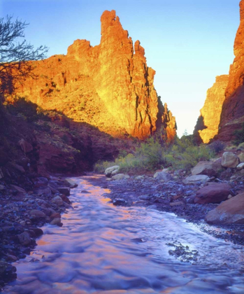 Picture of USA, UTAH, A STREAM NEAR FISHER TOWERS