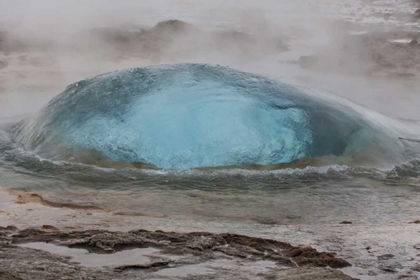 Picture of ICELAND, GEYSIR HOT SPRINGS STROKKUR GEYSER