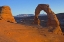 Picture of USA, UTAH, ARCHES NP DELICATE ARCH AT SUNSET