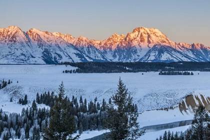 Picture of WYOMING, GRAND TETON NP LANDSCAPE AT SUNRISE