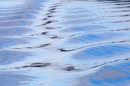 Picture of USA, ALASKA, ENDICOTT ARM BOAT WAKE PATTERNS