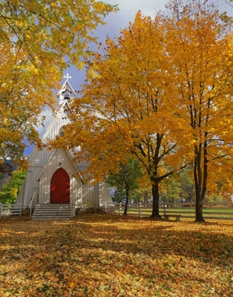 Picture of OR, COVE ASCENSION CHAPEL SURROUNDED BY AUTUMN