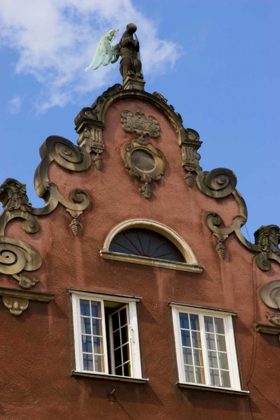 Picture of POLAND, GDANSK DETAIL OF OLD TOWN ROOFLINE