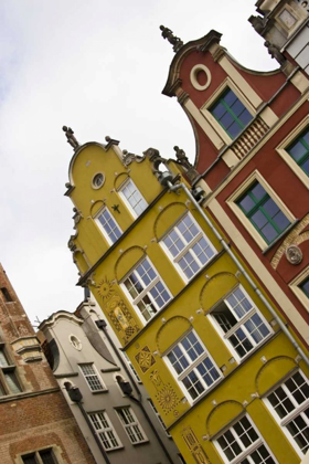 Picture of POLAND, GDANSK DETAIL OF OLD TOWN ROW HOUSES