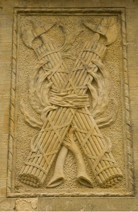Picture of POLAND, GDANSK BAS RELIEF ON SIDE OF BUILDING