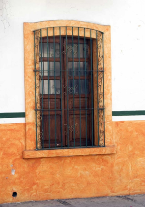 Picture of MEXICO, CABO SAN LUCAS DETAIL OF WOODEN WINDOW