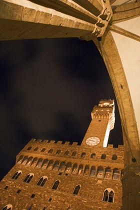 Picture of ITALY, FLORENCE PALAZZO VECCHIO AT NIGHT