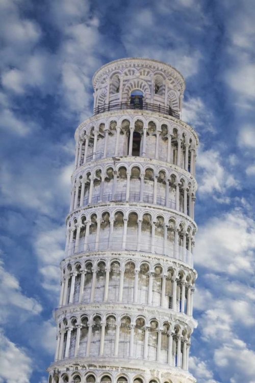 Picture of ITALY, PISA TOP PART OF THE LEANING TOWER