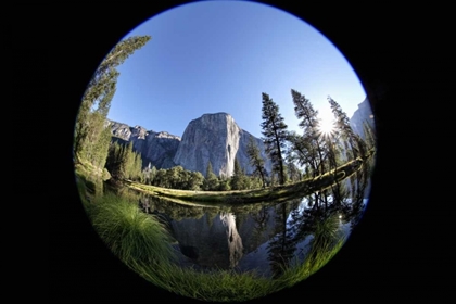 Picture of CA, YOSEMITE CAPITAN AND THE MERCED RIVER