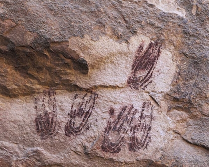 Picture of TX HAND-PRINT PICTOGRAPHS IN PANTHER CAVE