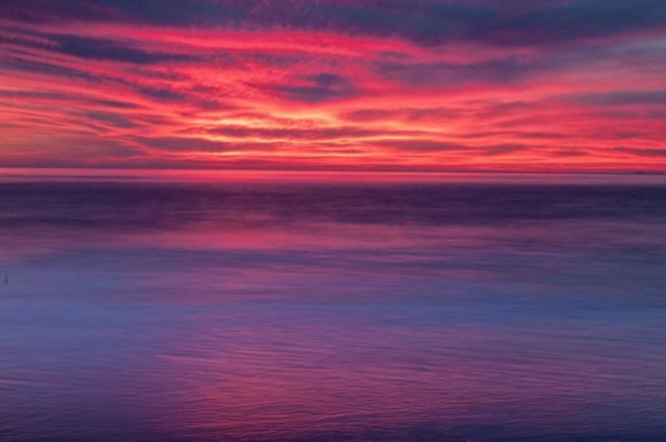 Picture of NEW JERSEY, CAPE MAY SUNRISE ON OCEAN SHORE