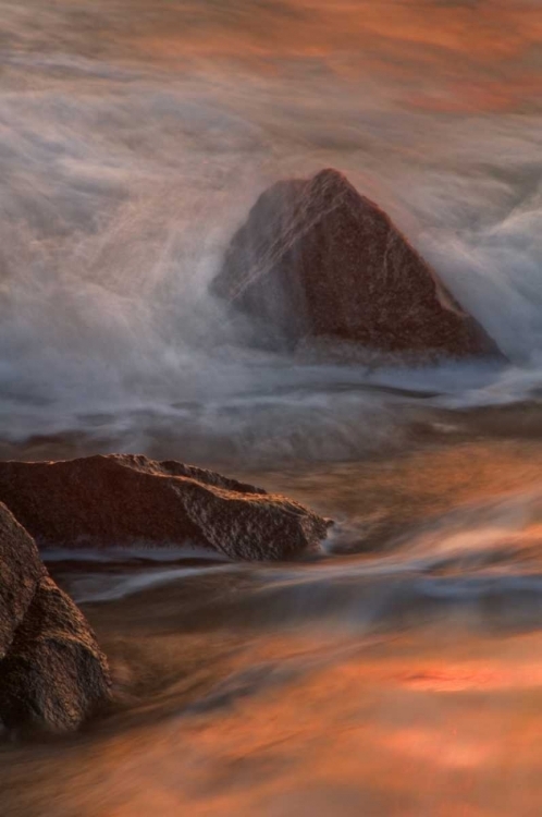 Picture of NJ, CAPE MAY WAVE CRASHES ON SHORELINE ROCKS