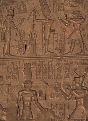 Picture of EGYPT, KOM OMBO STONE RELIEF WORK ON TEMPLE WALL