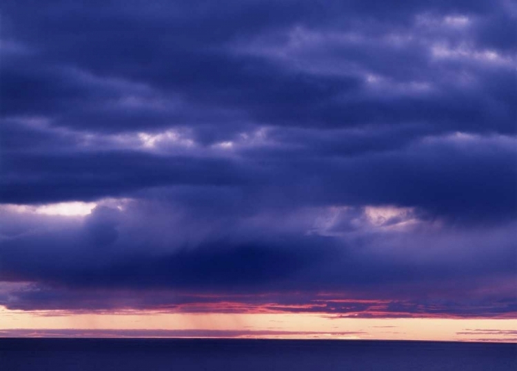 Picture of CANADA, CHURCHILL, STORM CLOUD IN HUDSON BAY