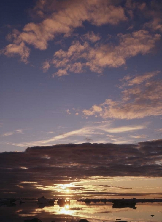 Picture of CANADA, CHURCHILL, SUNSET VIEW AT HUDSON BAY