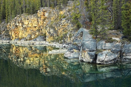Picture of CANADA, JASPER NP HORSESHOE LAKE REFLECTION