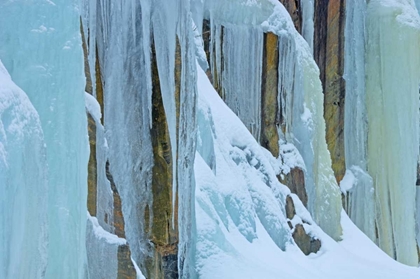 Picture of CANADA, BAYSVILLE ICE FROM FROZEN WATERFALL
