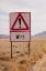 Picture of NAMIBIA, NAMIB DESERT WIND CAUTION SIGN