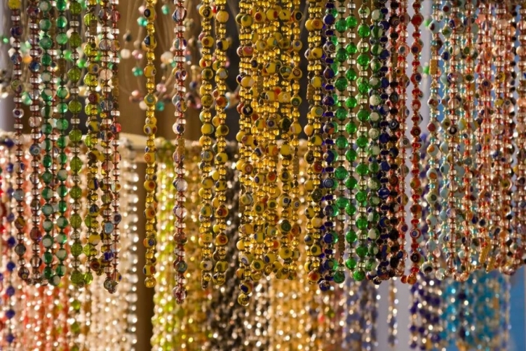 Picture of ITALY, VENICE, BURANO MURANO GLASS BEADS